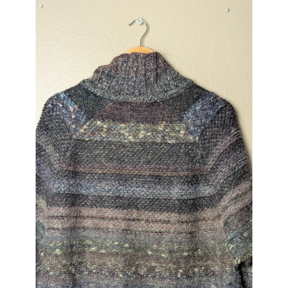 Free People Cardigan Sweater Womens Medium Brown Boho Oversized Chunky Knit Cozy